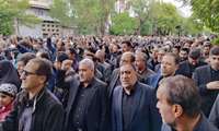 حضور رئیس سازمان جهاد کشاورزی آذربایجان غربی و جمعی از مدیران جهاد کشاورزی استان و ادارات تابعه در آیین تشییع پیکر شهدای خدمت در تبریز 