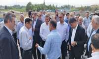  بازدید معاون آب و خاک وزارت جهاد کشاورزی از شبکه فرعی آبیاری و زهکشی دشت غازان خوی
