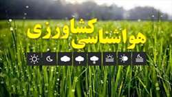 هشدار هواشناسی سطح زرد- شماره 11