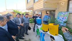 بازدید محمدصادق معتمدیان استاندار آذربایجان غربی از  واحد تولید سمپاش های دستی بخش کشاورزی میاندوآب