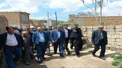 بازدید فرماندار شهرستان ارومیه از روستاهای بالانج و تولکان